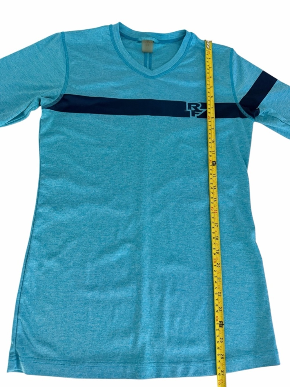 RACE FACE Teal Blue Athletic MTB Jersey Performance Short Sleeve top m - Picture 8 of 9